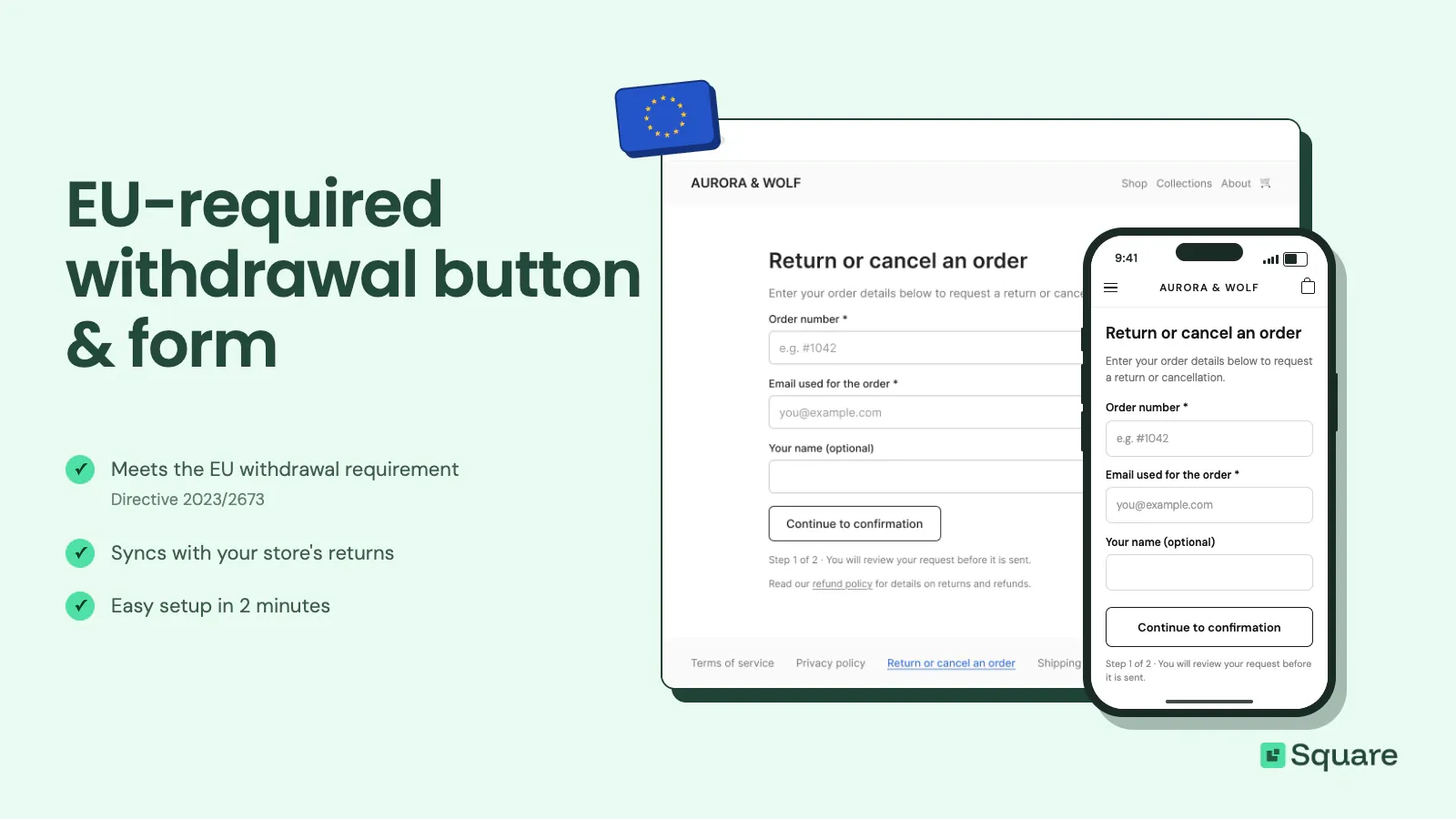 EU Withdrawal Button